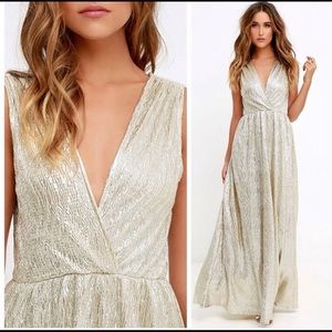 Champagne bridesmaid dress by LuLu’s